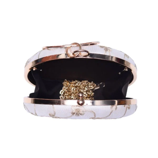 women designer clutches162 ✨ Luxury Designer Round Ethnic Clutch – Big Size Wedding & Party Handbag | My Fashion - Image 3