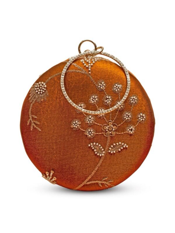women designer clutches18 ✨ Luxury Designer Round Ethnic Clutch – Big Size Wedding & Party Handbag | My Fashion - Image 4