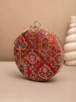 ✨ Luxury Designer Round Ethnic Clutch – Big Size Wedding & Party Handbag | My Fashion - Image 2