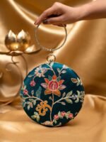 Designer Round Ethnic Clutch