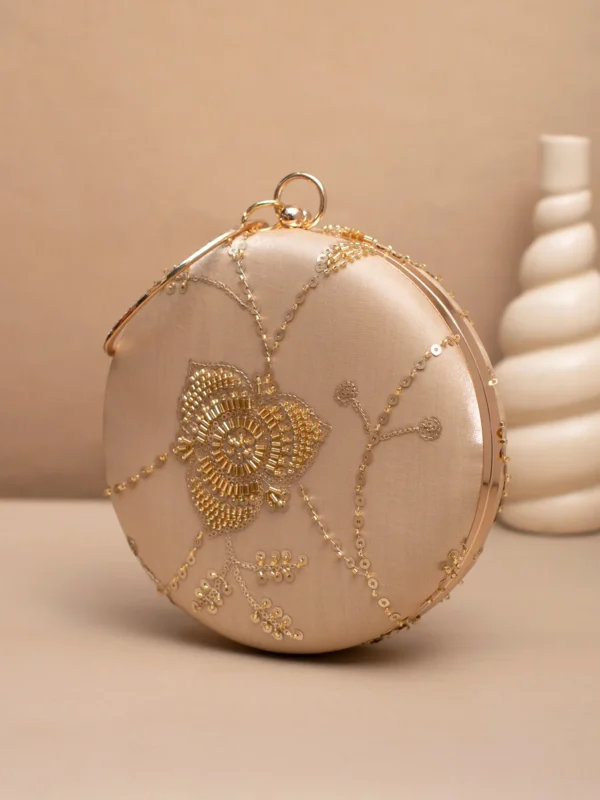 women designer clutches20 ✨ Luxury Designer Round Ethnic Clutch – Big Size Wedding & Party Handbag | My Fashion - Image 2