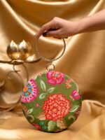 Designer Round Ethnic Clutch
