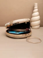 ✨ Luxury Designer Round Ethnic Clutch – Big Size Wedding & Party Handbag | My Fashion - Image 3