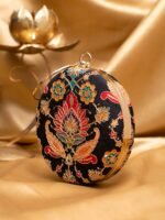 ✨ Luxury Designer Round Ethnic Clutch – Big Size Wedding & Party Handbag | My Fashion - Image 2