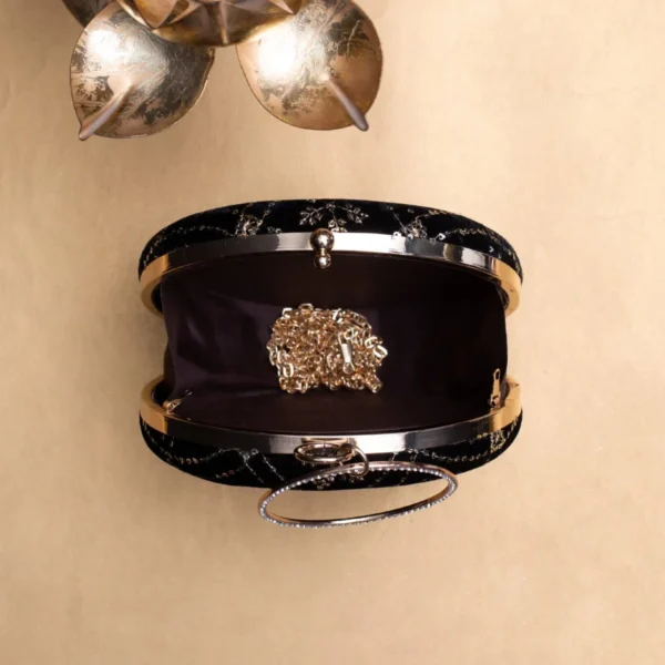 women designer clutches30 ✨ Luxury Designer Round Ethnic Clutch – Big Size Wedding & Party Handbag | My Fashion - Image 2