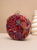 ✨ Luxury Designer Round Ethnic Clutch – Big Size Wedding & Party Handbag | My Fashion - Image 2