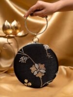 Designer Round Ethnic Clutch