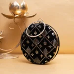 ✨ Luxury Designer Round Ethnic Clutch – Big Size Wedding & Party Handbag | My Fashion - Image 2