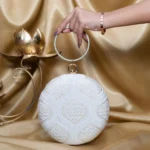 Designer Round Ethnic Clutch