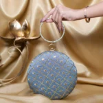 Designer Round Ethnic Clutch