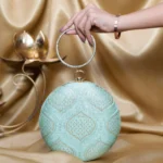 Designer Round Ethnic Clutch