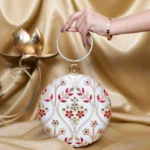 Designer Round Ethnic Clutch