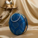 ✨ Luxury Designer Round Ethnic Clutch – Big Size Wedding & Party Handbag | My Fashion - Image 2