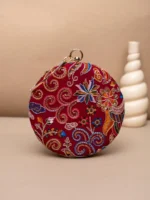 Designer Round Ethnic Clutch