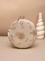 Designer Round Ethnic Clutch