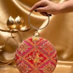 Designer Round Ethnic Clutch