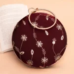 Designer Round Ethnic Clutch