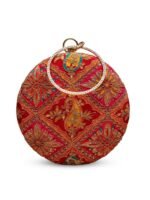 ✨ Luxury Designer Round Ethnic Clutch – Big Size Wedding & Party Handbag | My Fashion - Image 4