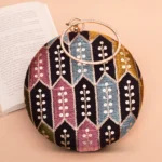 Designer Round Ethnic Clutch