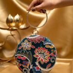 Designer Round Ethnic Clutch
