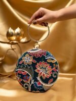 Designer Round Ethnic Clutch