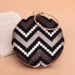 Designer Round Ethnic Clutch