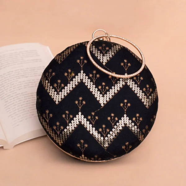 women designer clutches86 Designer Round Ethnic Clutch