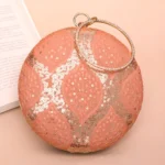 Designer Round Ethnic Clutch