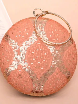 Designer Round Ethnic Clutch