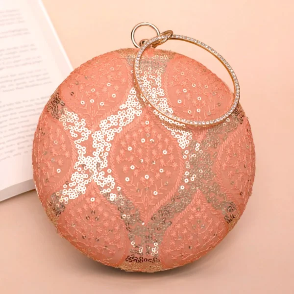 women designer clutches87 Designer Round Ethnic Clutch