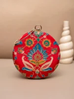 Designer Round Ethnic Clutch