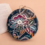 Designer Round Ethnic Clutch