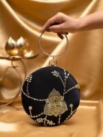 Designer Round Ethnic Clutch