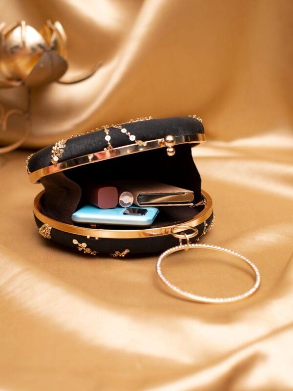 women designer clutches93 ✨ Luxury Designer Round Ethnic Clutch – Big Size Wedding & Party Handbag | My Fashion - Image 3
