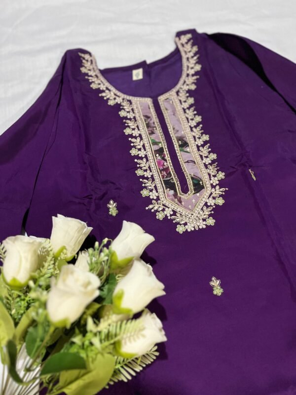 New Chanderi Embroidered Kurti Set| Festive Ethnic Wear by My Fashion - Image 10