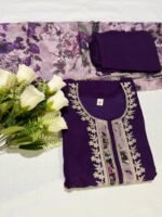 New Chanderi Embroidered Kurti Set| Festive Ethnic Wear by My Fashion - Image 11