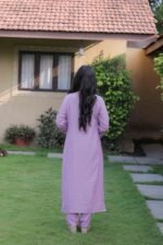 Women’s Slub Magic Embroidered Kurta Set with Pant & Dupatta| Festive Ethnic Wear | My Fashion - Image 4