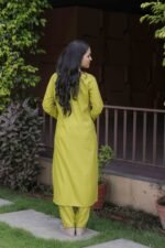 Women’s Slub Magic Embroidered Kurta Set with Pant & Dupatta| Festive Ethnic Wear | My Fashion - Image 19