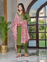 legant Chanderi Kurti Set with Embroidered Dupatta | Festive Ethnic Wear by My Fashion - Image 9