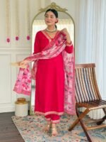 Elegant Women’s Viscose Slub Embroidered Kurti Set | My Fashion - Image 24