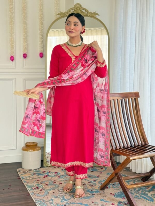 Elegant Women’s Viscose Slub Embroidered Kurti Set | My Fashion - Image 24