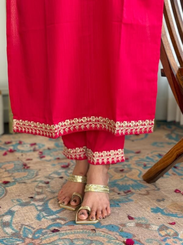 Elegant Women’s Viscose Slub Embroidered Kurti Set | My Fashion - Image 20