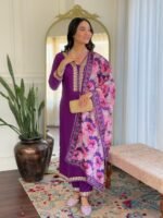 Elegant Women’s Viscose Slub Embroidered Kurti Set | My Fashion - Image 16