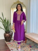 Elegant Women’s Viscose Slub Embroidered Kurti Set | My Fashion - Image 13