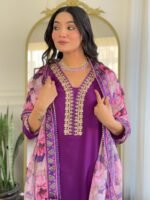 Elegant Women’s Viscose Slub Embroidered Kurti Set | My Fashion - Image 10