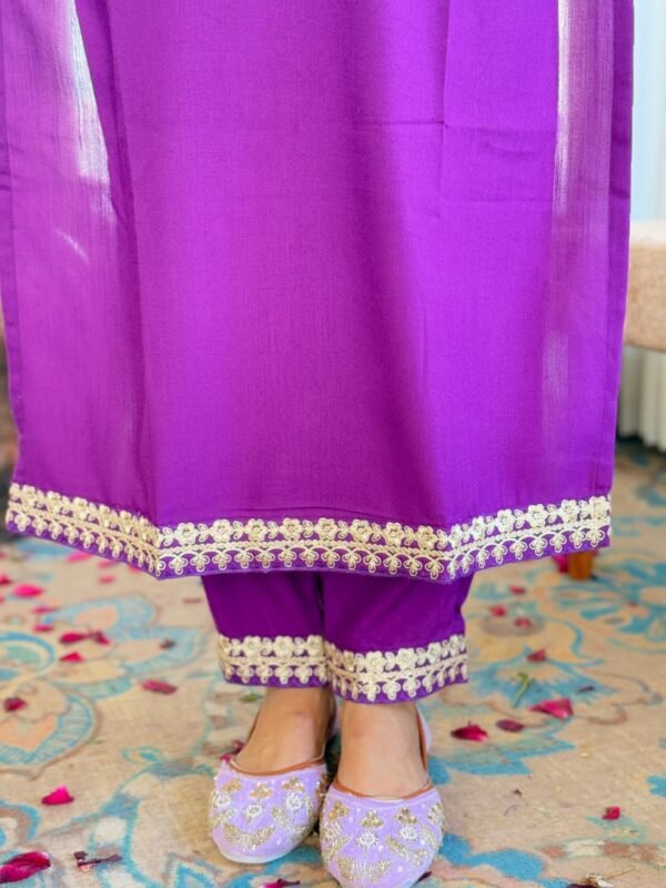 Elegant Women’s Viscose Slub Embroidered Kurti Set | My Fashion - Image 18