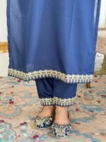 Elegant Women’s Viscose Slub Embroidered Kurti Set | My Fashion - Image 6