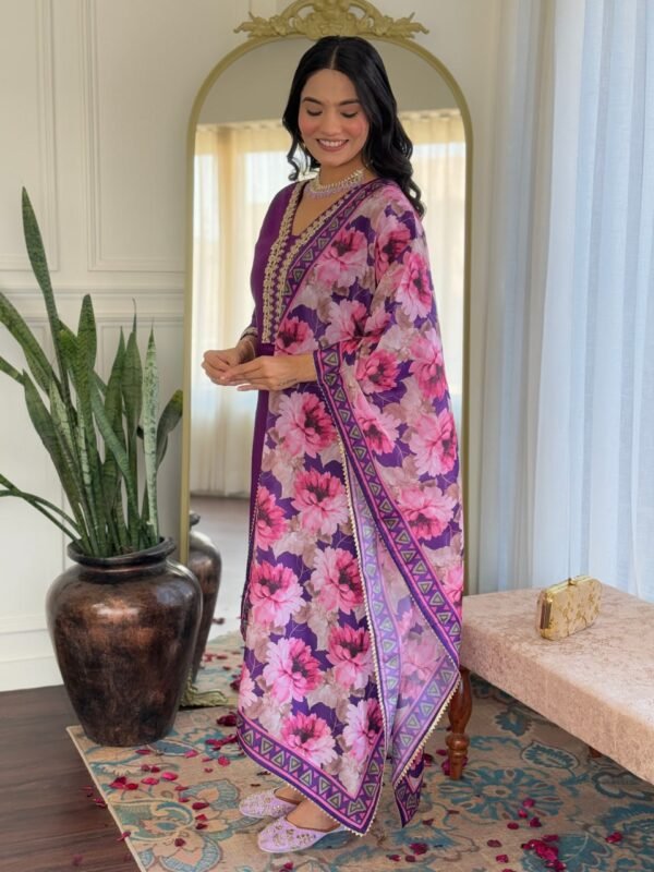 Elegant Women’s Viscose Slub Embroidered Kurti Set | My Fashion - Image 27