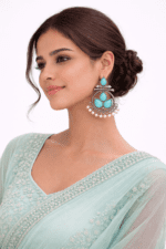 Silver Replica Chandbali Earrings57