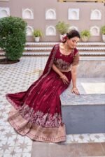 Vichitra Silk Embroidered Lehenga Choli26